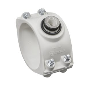 ABRAZADERA 2 CPOS. TERMOP. PP - PVC 110 X DN15 - RP 3/4" - CONCYSSA