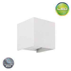 APLIQUE LED EXTERIOR LUZ AMARILLA CUADRADO 6W 3000K 360LM IP65 100 X 100 X 100MM 20.000HRS - LIGHTECH