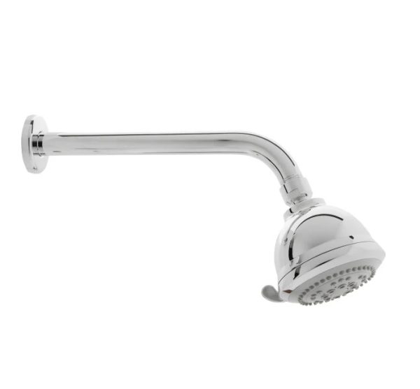 CABEZA DE DUCHA 3" C/MASAJE ALPHA-C + BRAZO DE 15CM - SEVILLA