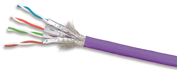 CABLE RED S/FTP SOLIDO 4 L TERA 23AWG CATEGORIA 7A UTP COLOR VIOLETA 9T7L4-E10 - SIEMON