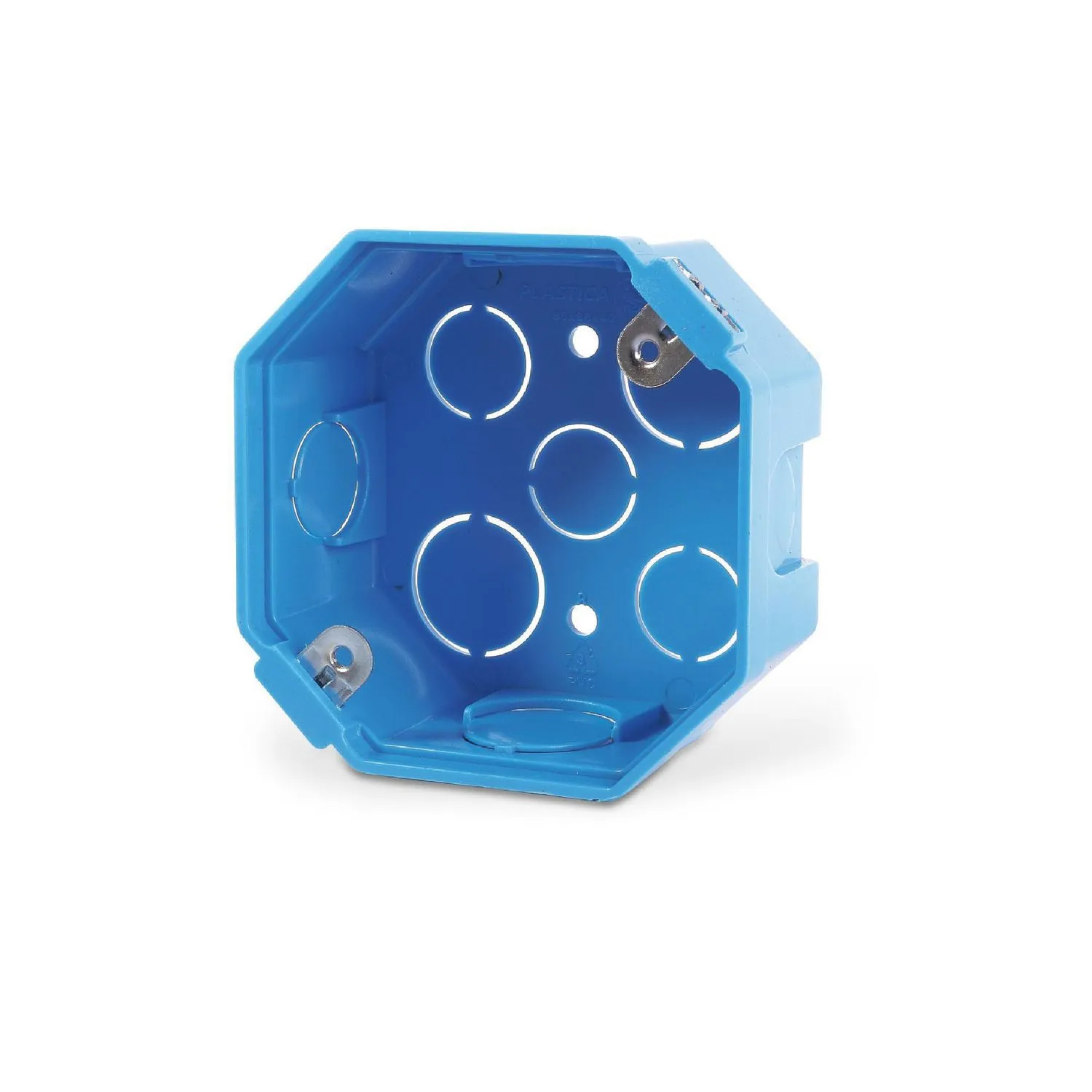 CAJA OCTOGONAL PVC (CELESTE) - PLASTICA