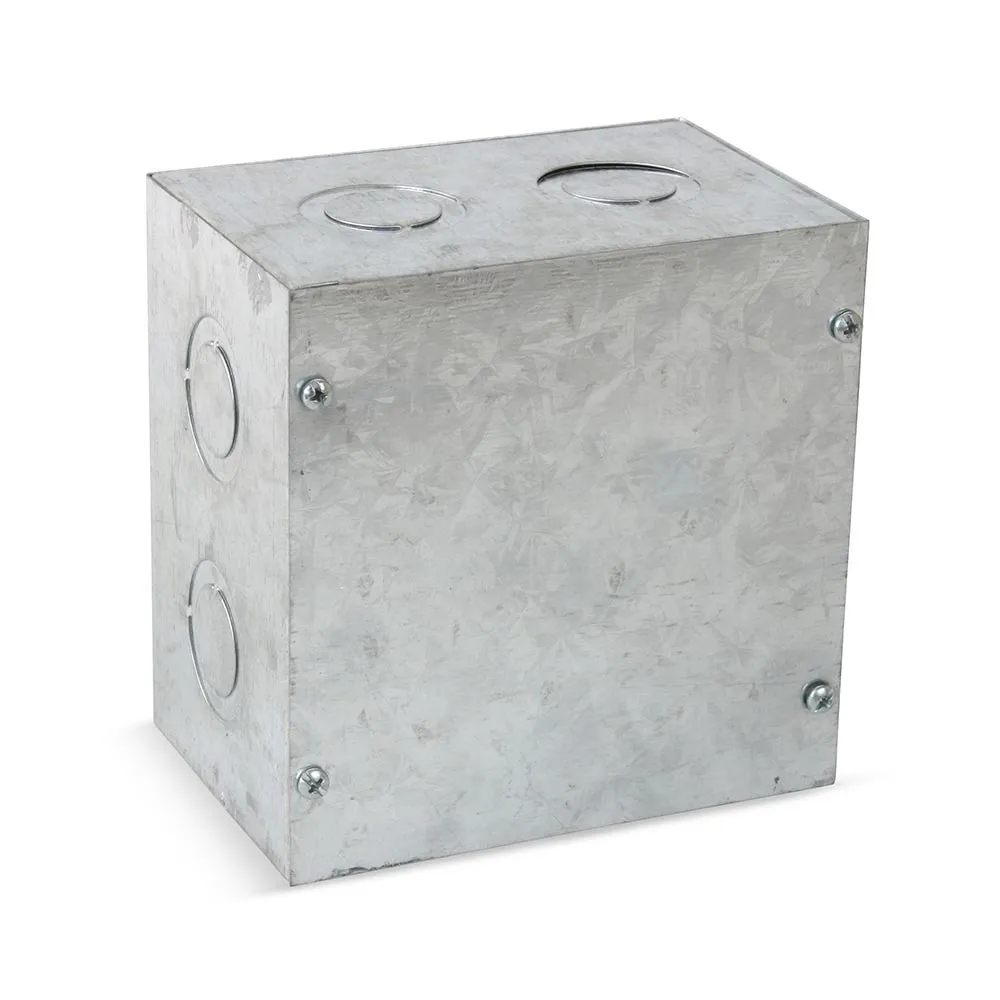CAJA DE PASE METALICO DE 12" X 6" X 4" (30 X 15 X 10CM) C/SALIDA 1" - NACIONAL