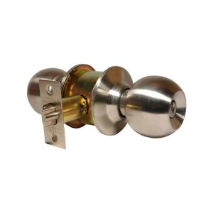 CERRADURA T/BOLA CROMADA P/DORMIT. C/LLAVE - C&A