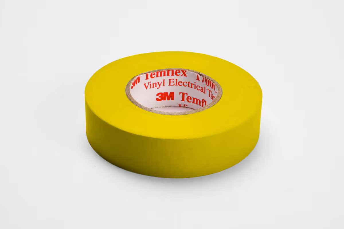 CINTA AISLANTE DE VINILO TEMFLEX 1700. AMARILLA. 3/4" X 18M - 3M