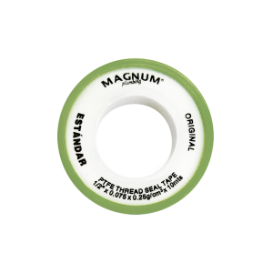 CINTA TEFLON PTFE 1/2" X 0.075 X 0.25G/CM3 X 10 MTS VERDE - MAGNUM