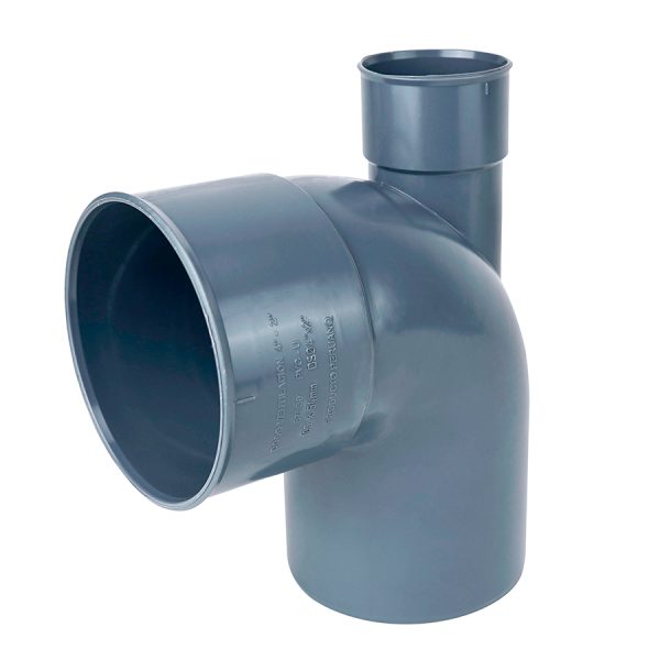 CODO VENTILACION PVC SAL 4" A 2" - PLASTICA