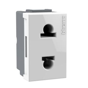 DADO TOMA UNIVERSAL 1 MOD. 2P. 16A 250V MODUS STYLE C/BLANCO - BTICINO