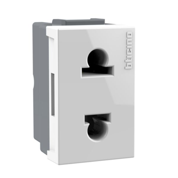 DADO TOMA UNIVERSAL 1 MOD. 2P. 16A 250V MODUS STYLE C/BLANCO - BTICINO