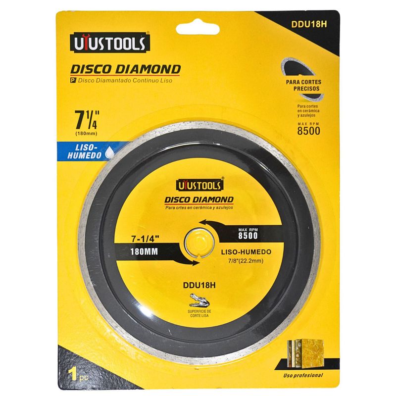 DISCO CORTE P/CERAMICA 7 1/4" (180MM) - UYUSTOOLS