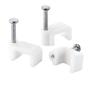 GRAPA P/CABLE CUADRADO 5MM X 100PCS. - STRONGER