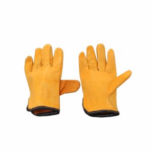 GUANTES DE CUERO BADANA C/AMARILLO - CROMO