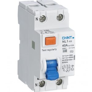 INTERRUPTOR DIFERENCIAL NL1 - 63. 2P. 30 MA. 40 A - CHINT