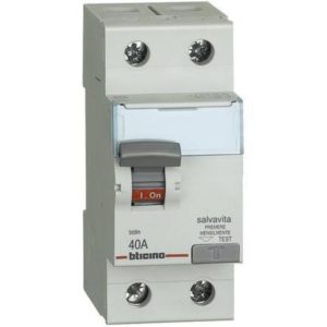 INTERRUPTOR DIFERENCIAL STD SALVAVITA 2 X 40A 30MA 230V 2MOD. DIN - BTICINO