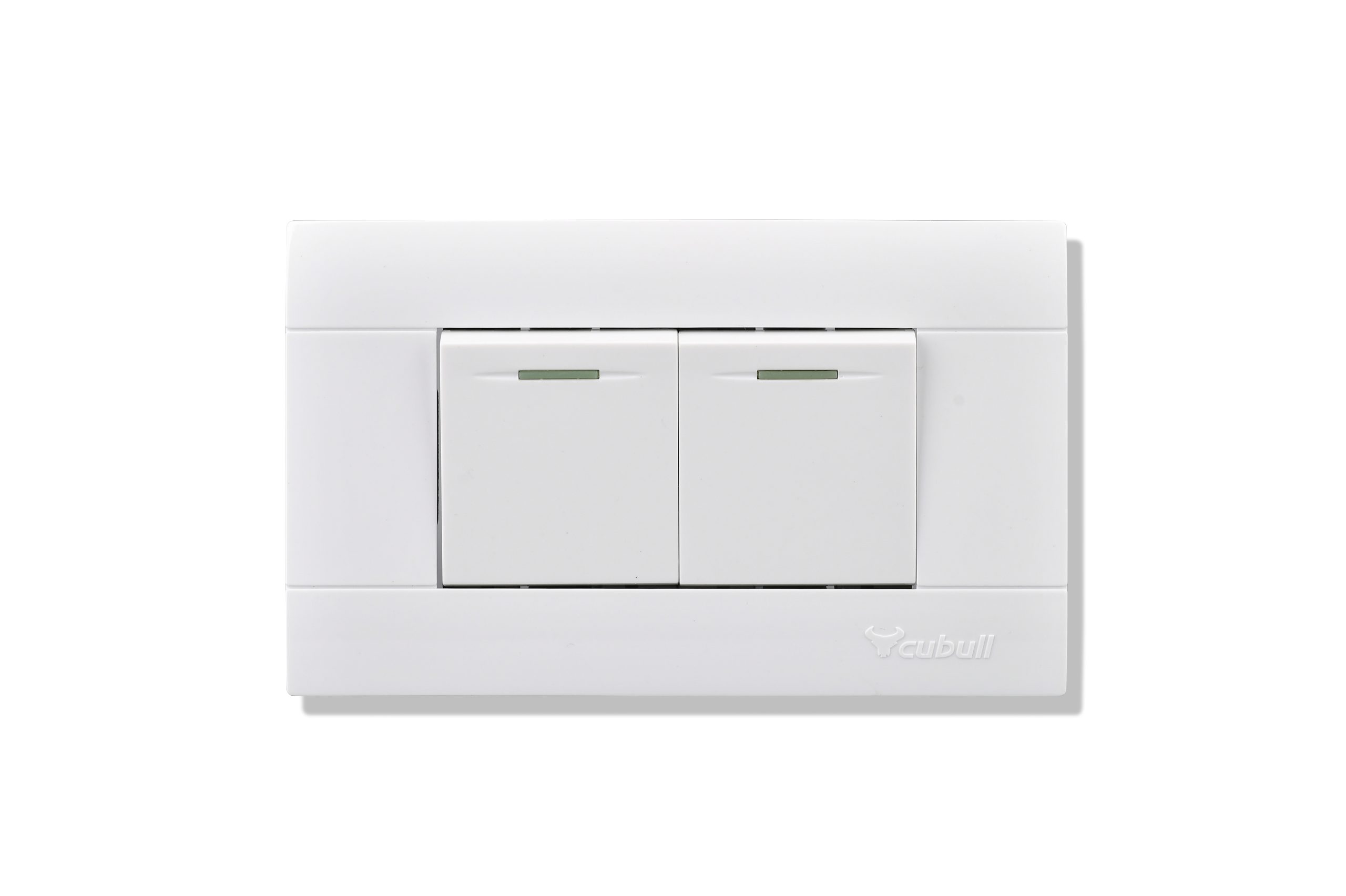 INTERRUPTOR DOBLE A3-007 (BLANCO) - CUBULL