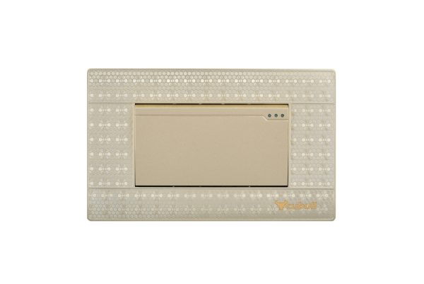 INTERRUPTOR SIMPLE ANCHO A6-003 (DORADO) - CUBULL
