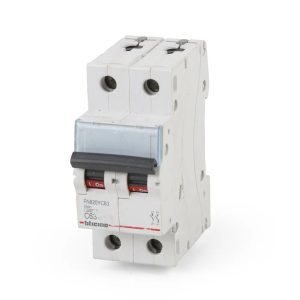 INTERRUPTOR TERMOMAGNETICO BTDIN ESTANDAR 2 X 63A CURVA C 10/6KA 220/400VAC - BTICINO