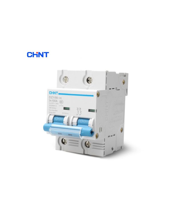 INTERRUPTOR TERMOMAGNETICO. DZ158 - 125 2P 80A. 10KA - CHINT
