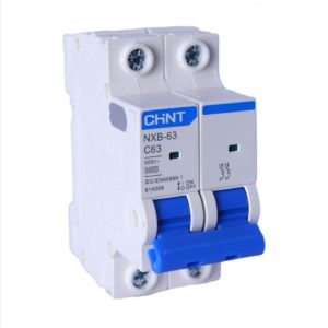 INTERRUPTOR TERMOMAGNETICO. NXB - 63 2P 10A. 6KA - CHINT