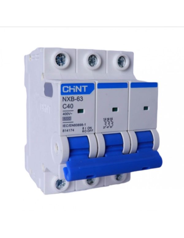 INTERRUPTOR TERMOMAGNETICO. NXB - 63 3P 50A. 6KA - CHINT