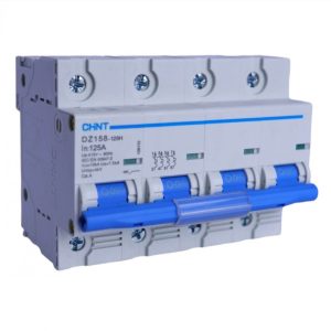 INTERRUPTOR TM TETRAPOLAR RIEL DIN DZ158 - 125 4P X 100A. 10KA - CHINT