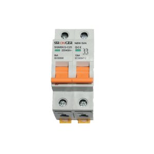 INTERRUPTOR TERMOMAGNETICO TIPO RIEL 2 X C10A (SGM6K/2 - C10) - STRONGER