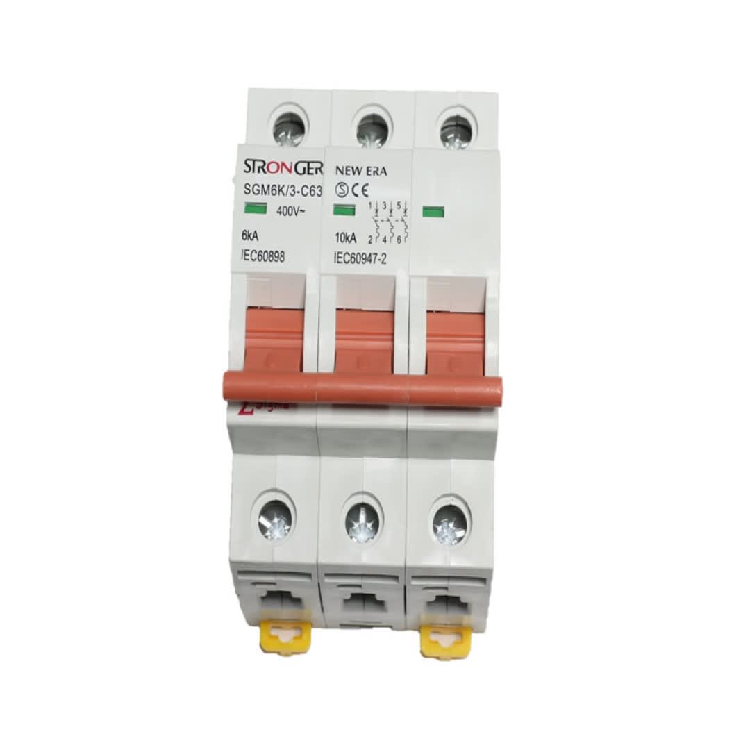 INTERRUPTOR TERMOMAGNETICO TIPO RIEL 3 X C32A (SGM6K/3 - C32) - STRONGER