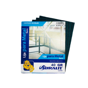 LIJA PARA METAL (9 X 11) GR 100 - ABRALIT