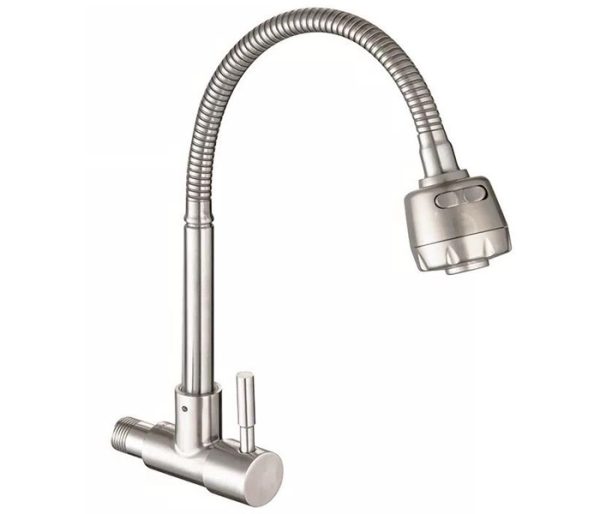 LLAVE LAVADERO PARED CRISTINA CON AEREADOR TIPO INOX - SEVILLA