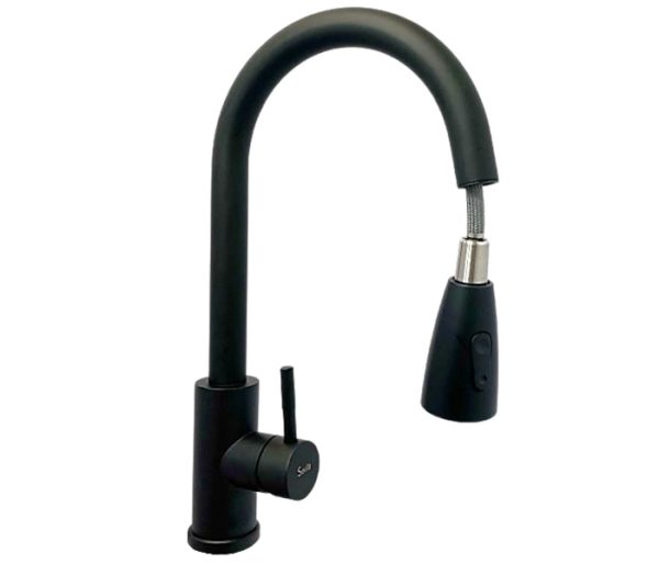 MEZCLADORA LAVADERO MUEBLE CRISTINA CISNE NEGRO ALTO 39CM - SEVILLA