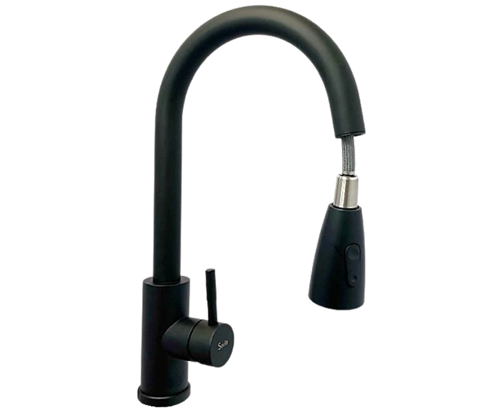 MEZCLADORA LAVADERO MUEBLE CRISTINA CISNE NEGRO ALTO 39CM - SEVILLA