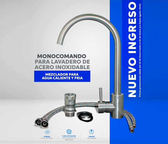 MEZCLADORA LAVATORIO MONOCOMANDO 304 - SEVILLA
