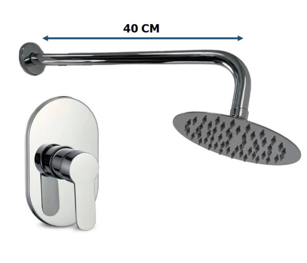 MEZCLADORA MONOCOMANDO DUCHA OVAL DUBAI - SEVILLA