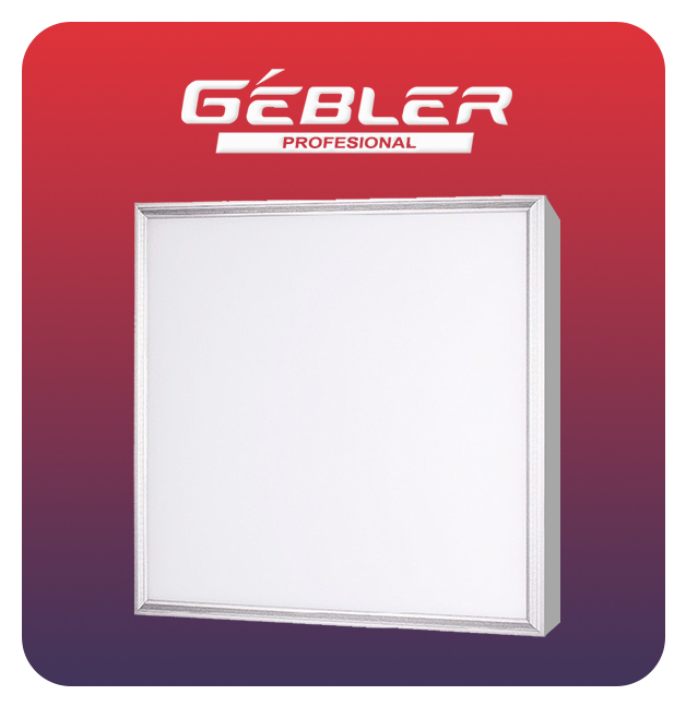 PANEL LED EMPOTRABLE (GL-08-12W) CUADRADO 6.5K - GEBLER