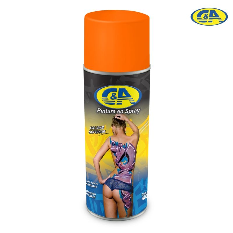 PINTURA SPRAY NARANJA #65 400ML - C&A