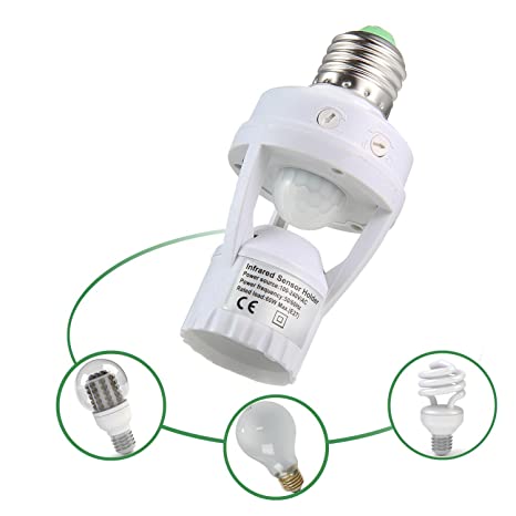 SENSOR MOVIM. 360G/6Mts C/ROSCA E27 - HOME LIGHT