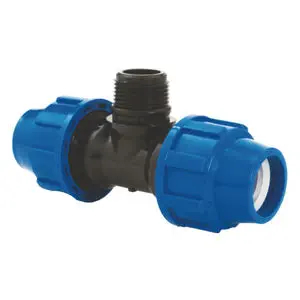 TEE HDPE 25MM X 25MM X 25MM - IRRIPLAST