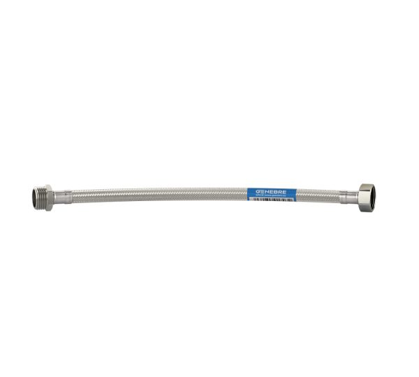 TUBO DE ABASTO INOX 1/2" X 40CM - GENEBRE