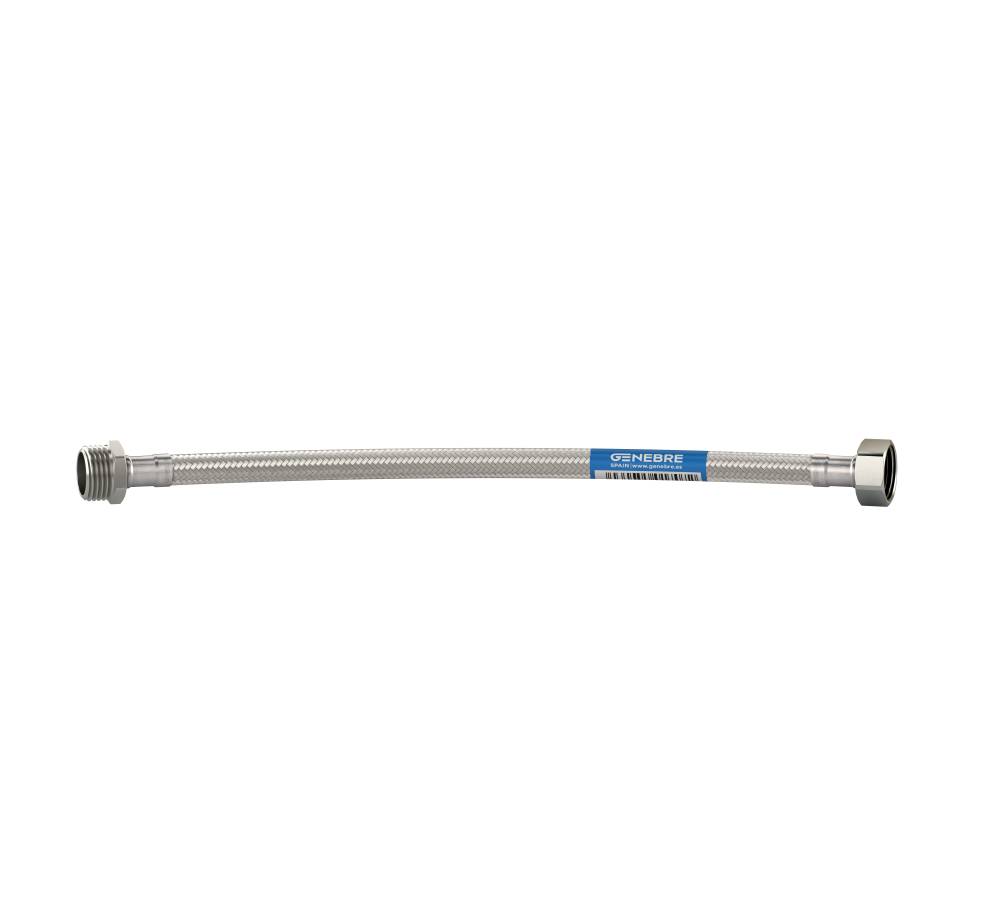 TUBO DE ABASTO INOX 1/2" X 40CM - GENEBRE