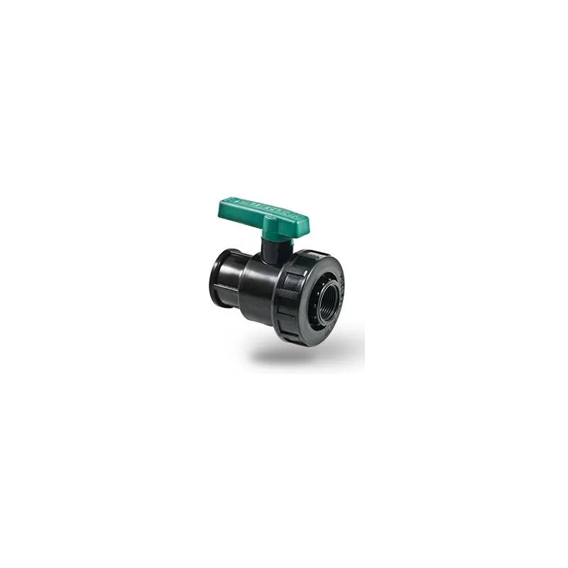 VALVULA BOLA HDPE UNIVERSAL SIMPLE 1 1/2" X 1 1/2" C/ROSCA - POELSAN