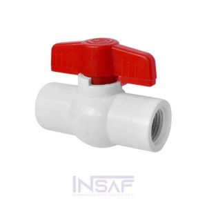 VALVULA ESFERICA PASO PVC LIV. 3/4" - ROSSI
