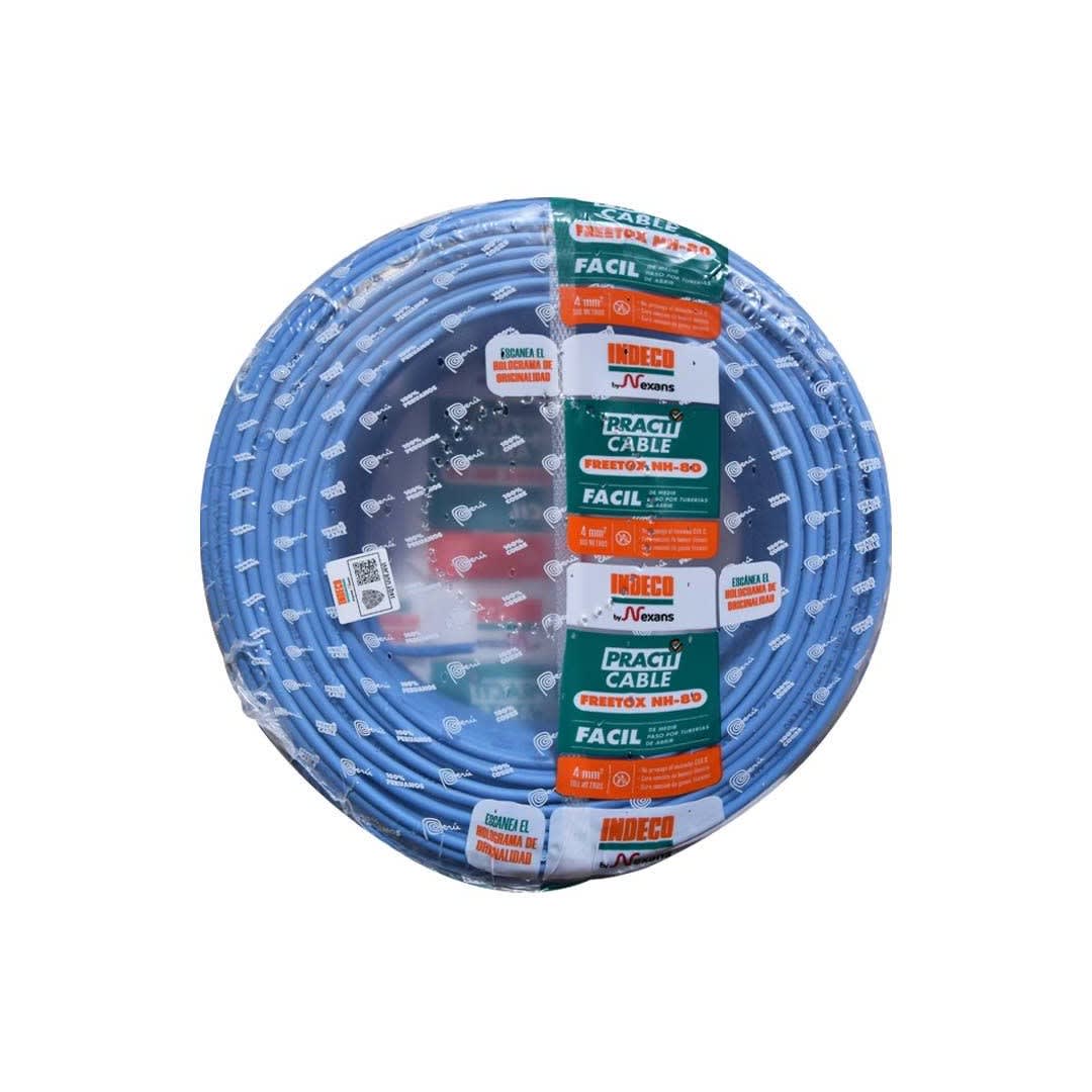 CABLE NH-80 450/750V FREETO X 4MM2 (RLL. X 100Mts) - INDECO
