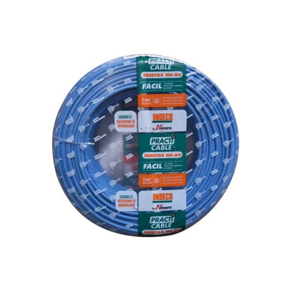 CABLE NH-80 450/750V FREETO X 6MM2 (RLL. X 100Mts) - INDECO