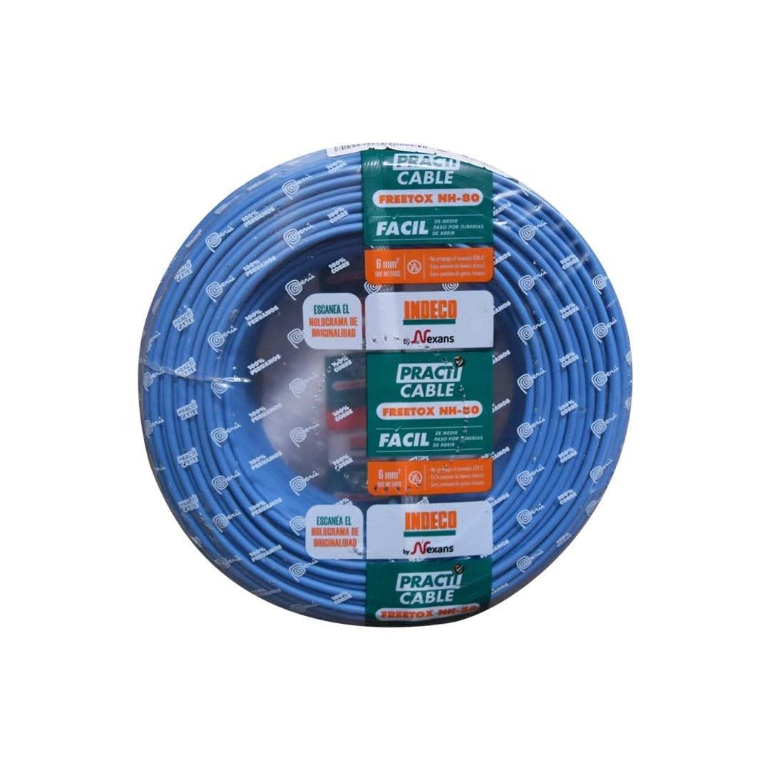 CABLE NH-80 450/750V FREETO X 6MM2 (RLL. X 100Mts) - INDECO