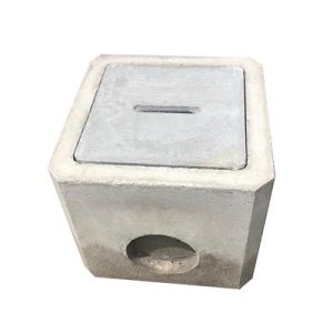 CAJA DE REGISTRO CONCRETO P/DESAGUE (30 X 30 X 20CM) 3 HUECOS - NACIONAL
