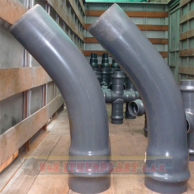 CURVA PVC ESPIGA Y CAMPANA 110 X 45MM UF (T) - NACIONAL