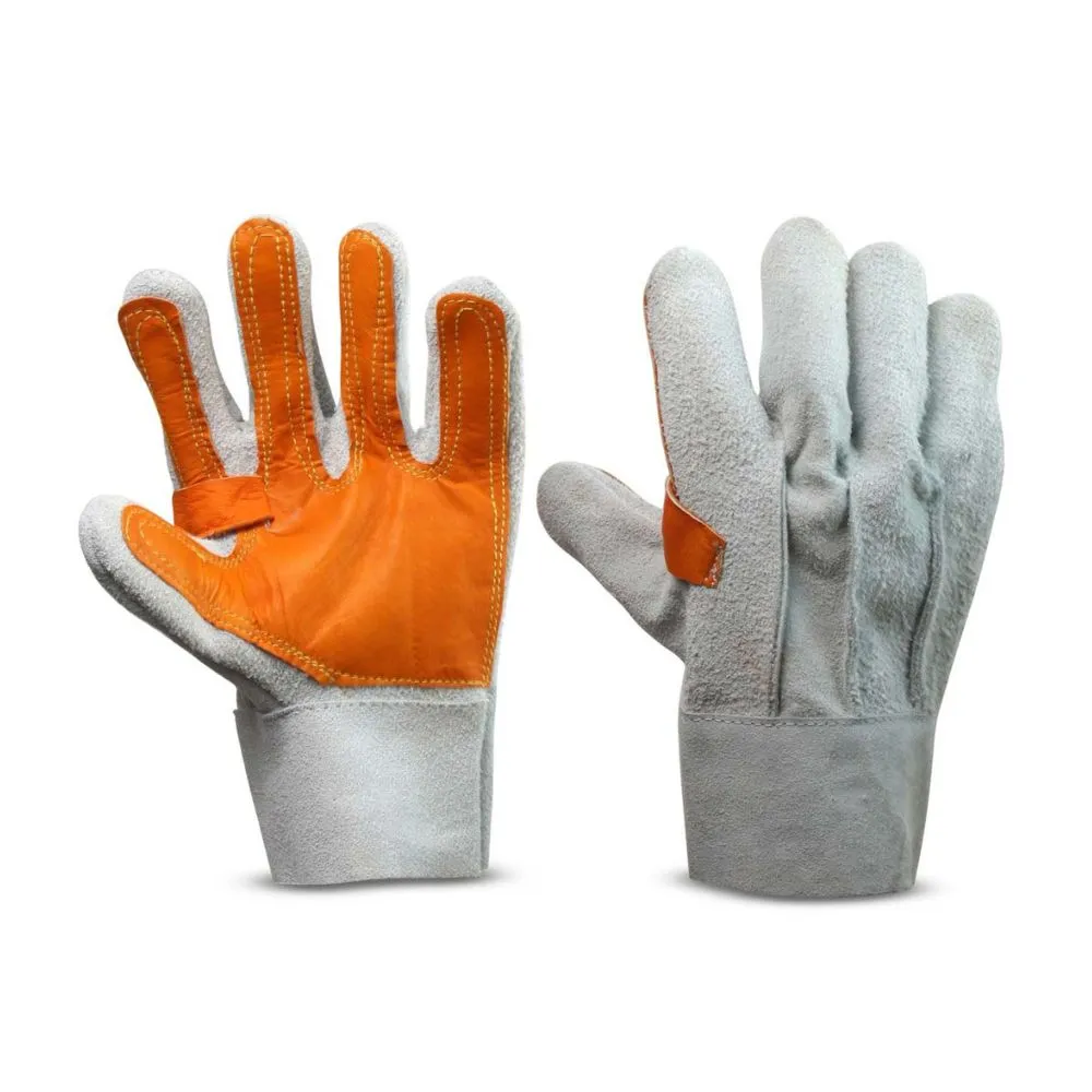 GUANTES DE CUERO C/PALMA REFORZADA - NACIONAL