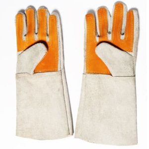 GUANTES DE CUERO CROMO CAÑA ALTA - NACIONAL