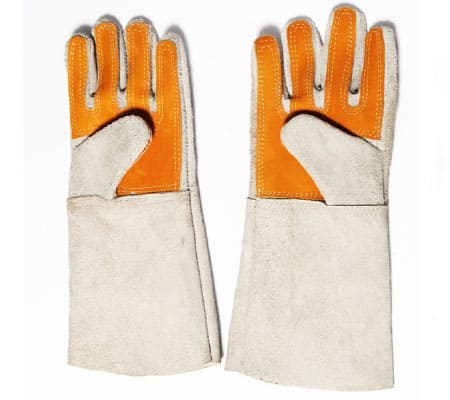 GUANTES DE CUERO CROMO CAÑA ALTA - NACIONAL