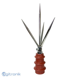 PARARRAYO TETRAPUNTAL (PUNTAS+BASE METALICA) - NACIONAL