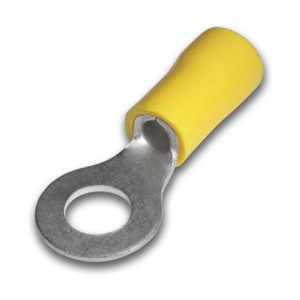 TERMINAL OJAL AMARILLO 1/4 (CABLE 12 - 10 AWG) RV 5 - 6 ( X 100 UNID) - IMPORTADO
